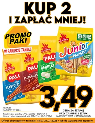 Paluszki Junior Lajkonik promocja w Kupiec