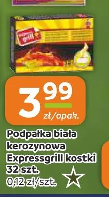 Podpałka biała kerozynowa Expressgrill kostki 32-pak promocja w Społem Częstochowa