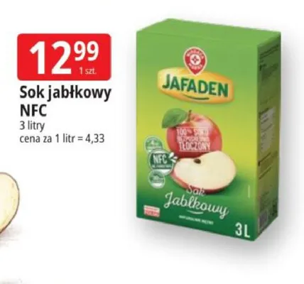 Sok jabłkowy NFC JAFADEN promocja w Leclerc