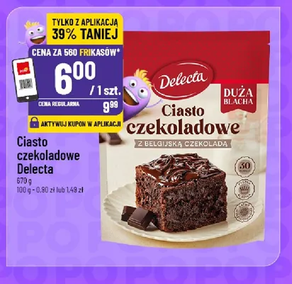 Ciasto czekoladowe Delecta promocja w POLOmarket