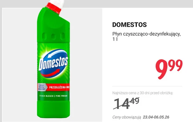 Płyn czyszcząco-dezynfekujący do WC Pine Fresh promocja w Rossmann
