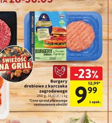 Burgery drobiowe z kurczaka zagrodowego Zagrodowy promocja w Intermarche