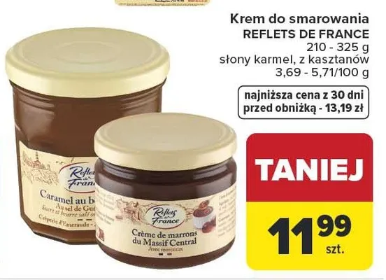 Krem do smarowania słony karmel, z kasztanów promocja w Carrefour