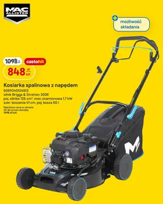 Kosiarka spalinowa z napędem Mac Allister promocja w Castorama