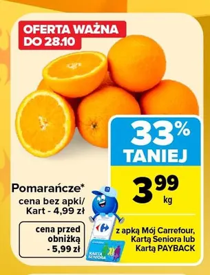 Pomarańcze promocja w Carrefour Market