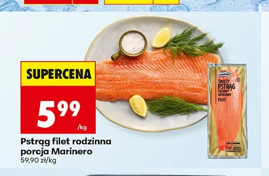 Pstrąg filet rodzinna porcja Marinero promocja w Biedronka