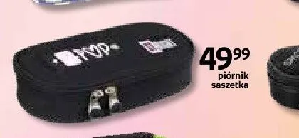 Piórnik saszetka czarny z napisami promocja w Empik