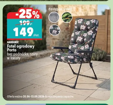 Fotel ogrodowy Gardenic Porto promocja w Biedronka Home