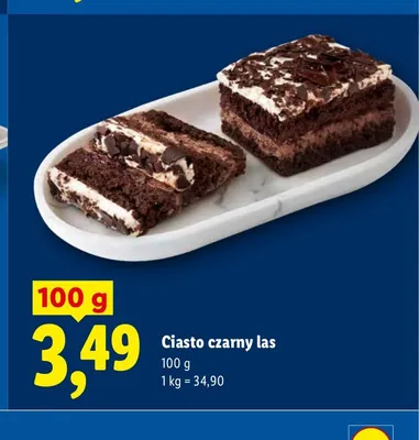 Ciasto czarny las promocja w Lidl
