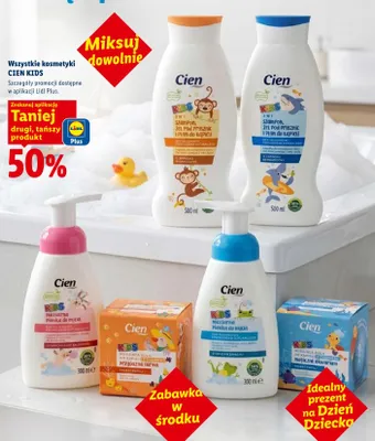 Micelarna pianka do mycia Cien Kids o świeżym zapachu promocja w Lidl
