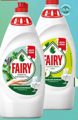 Płyn do mycia naczyń Fairy Sensitive Drzewo herbaciane z miętą promocja w Dino