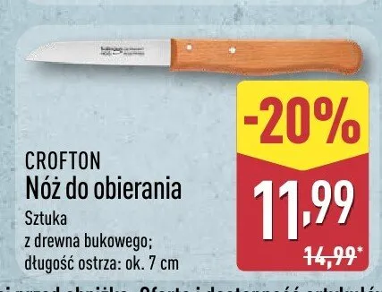 Nóż do obierania Crofton promocja w Aldi