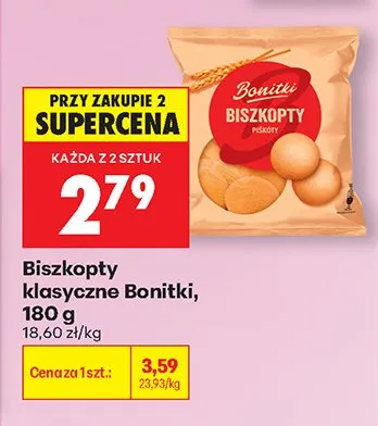 Biszkopty klasyczne promocja w Biedronka