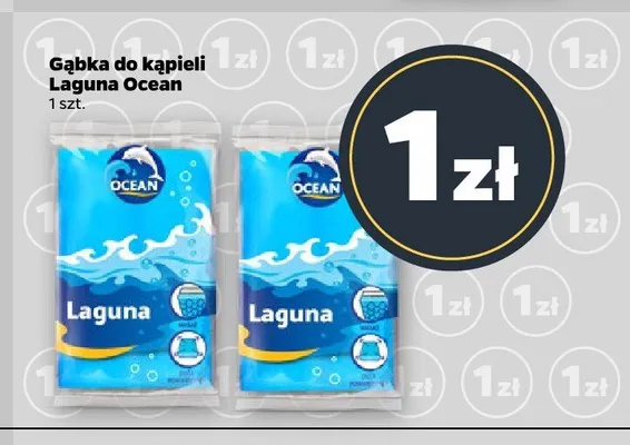 Gąbka do kąpieli Laguna Ocean promocja w Netto