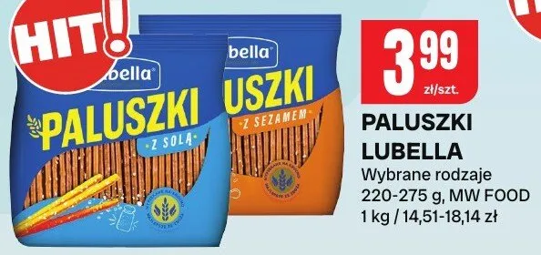 Paluszki Lubella promocja w Chorten
