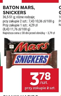 Baton Snickers promocja w Stokrotka