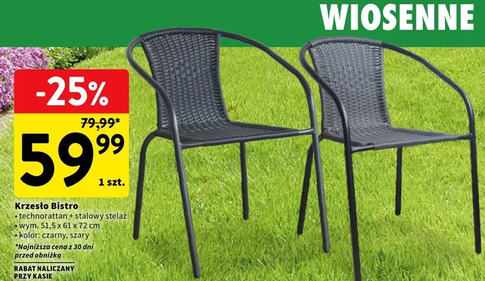 Krzesło Bistro promocja w Intermarche