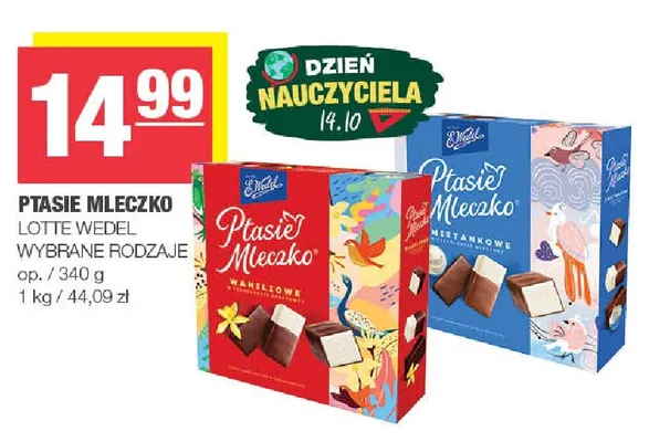 Ptasie Mleczko waniliowe E.Wedel promocja w SPAR