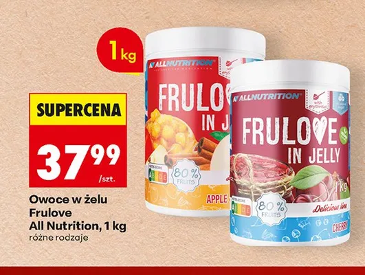 Owoce w żelu Frulove In Jelly Cherry All Nutrition promocja w Biedronka