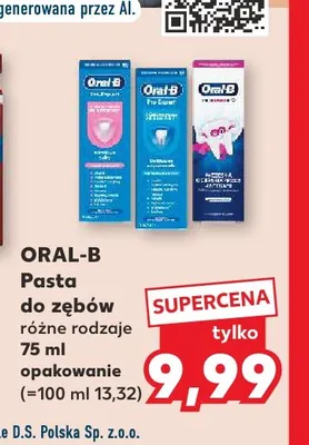 Pasta do zębów Oral-B promocja w Kaufland