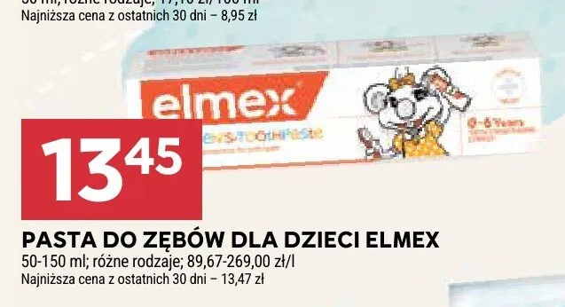 Pasta do zębów dla dzieci Elmex 0-6 Years promocja w Stokrotka