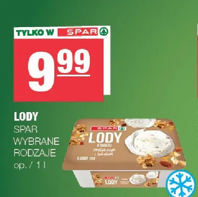 Lody Spar promocja w SPAR