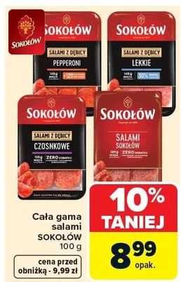 Cała gama salami promocja w Carrefour Market