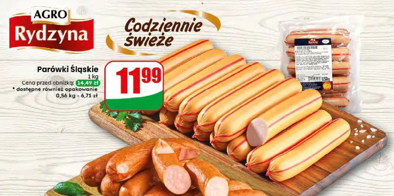 Parówki Śląskie Agro Rydzyna promocja w Dino