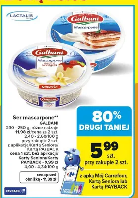 Ser mascarpone promocja w Carrefour
