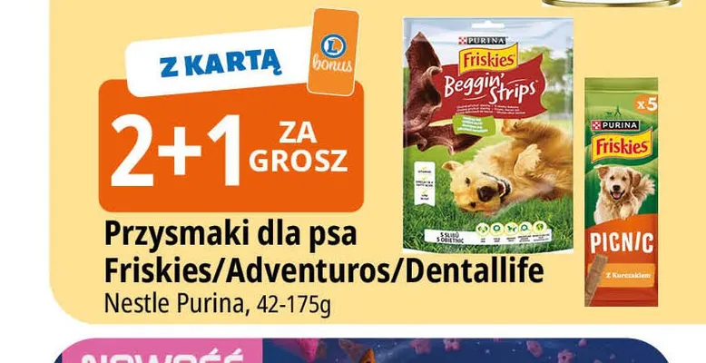 Przysmaki dla psa Friskies Nestle Purina promocja w Leclerc