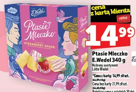 Ptasie Mleczko E.Wedel 340 g promocja w TOPAZ