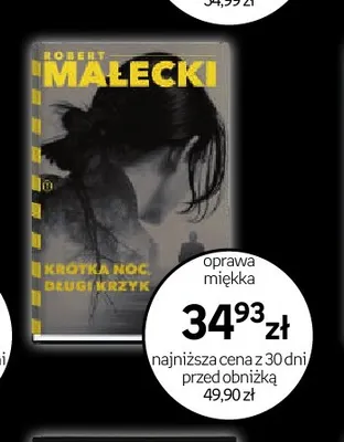 Książka Krótka noc długi krzyk Robert Małecki oprawa miękka promocja w Empik