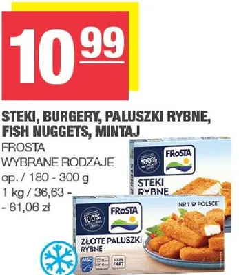 Steki, burgery, paluszki rybne, fish nuggets, mintaj promocja w SPAR