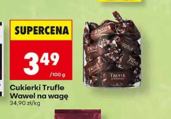 Cukierki Trufle Wawel na wagę promocja w Biedronka