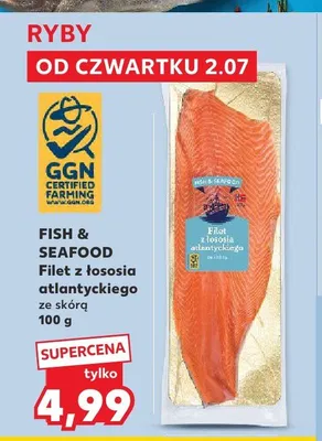Filet z łososia atlantyckiego ze skórą Fish & Seafood promocja w Kaufland