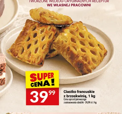 Ciastko francuskie z brzoskwinią Białecki promocja w Twój Market