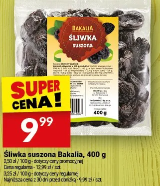 Śliwka suszona promocja w Twój Market