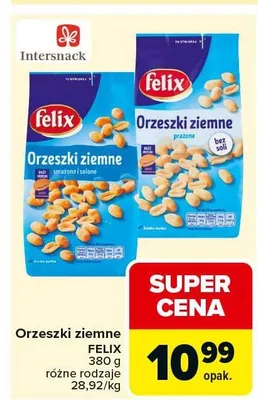 Orzeszki ziemne prażone promocja w Carrefour Market