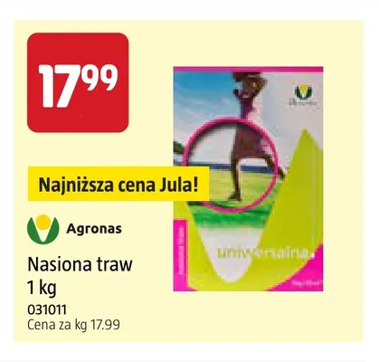 Nasiona traw Agronas promocja w Jula