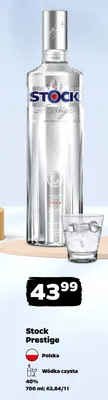 Wódka czysta Stock Prestige 40% Polska promocja w Netto