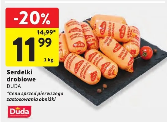 Serdelki drobiowe promocja w Intermarche