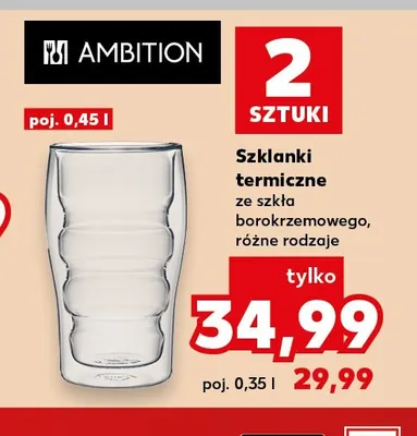 Szklanki termiczne Ambition 2-pak 0,45 l promocja w Kaufland