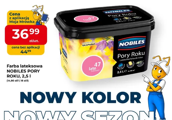 Farba lateksowa Nobiles Pory Roku promocja w PSB Mrówka