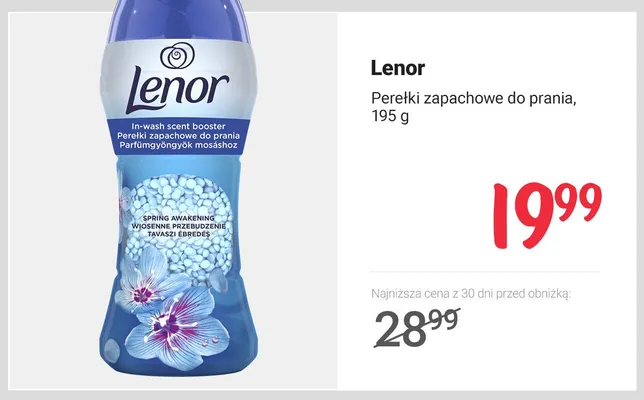 Perełki zapachowe do prania Lenor promocja w Rossmann