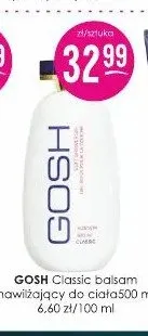 Balsam do ciała Gosh Classic promocja w Drogerie Jasmin