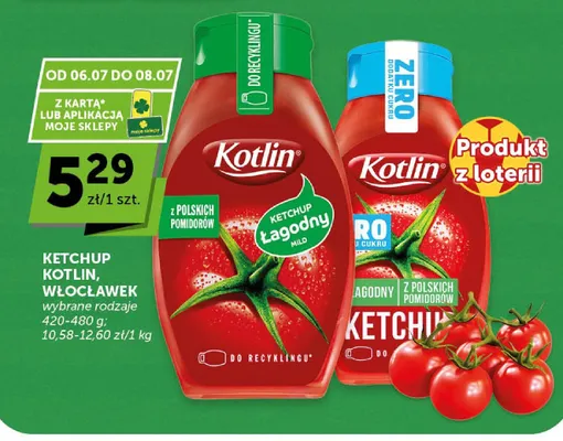 Ketchup łagodny Kotlin promocja w ABC