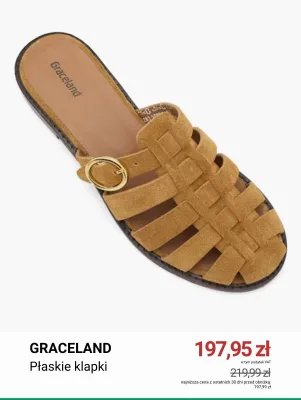 Płaskie klapki Graceland promocja w Deichmann