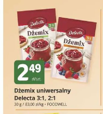 Dżemix uniwersalny Delecta 3:1 promocja w Marketvita