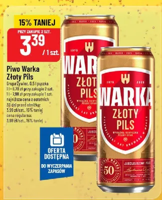 Piwo Złoty Pils Grupa Żywiec promocja w POLOmarket