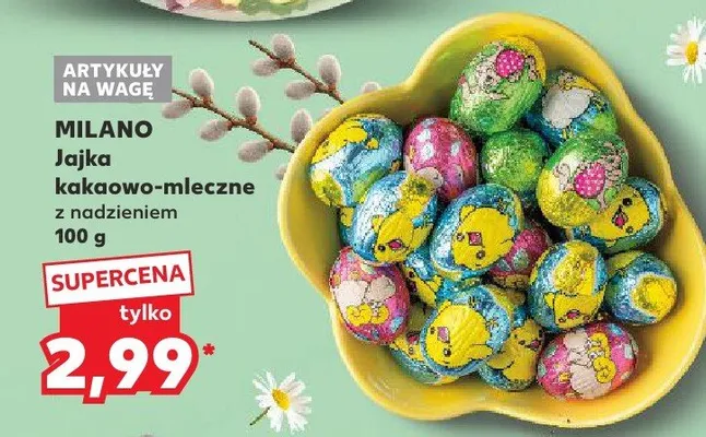 Jajka kakaowo-mleczne z nadzieniem promocja w Kaufland